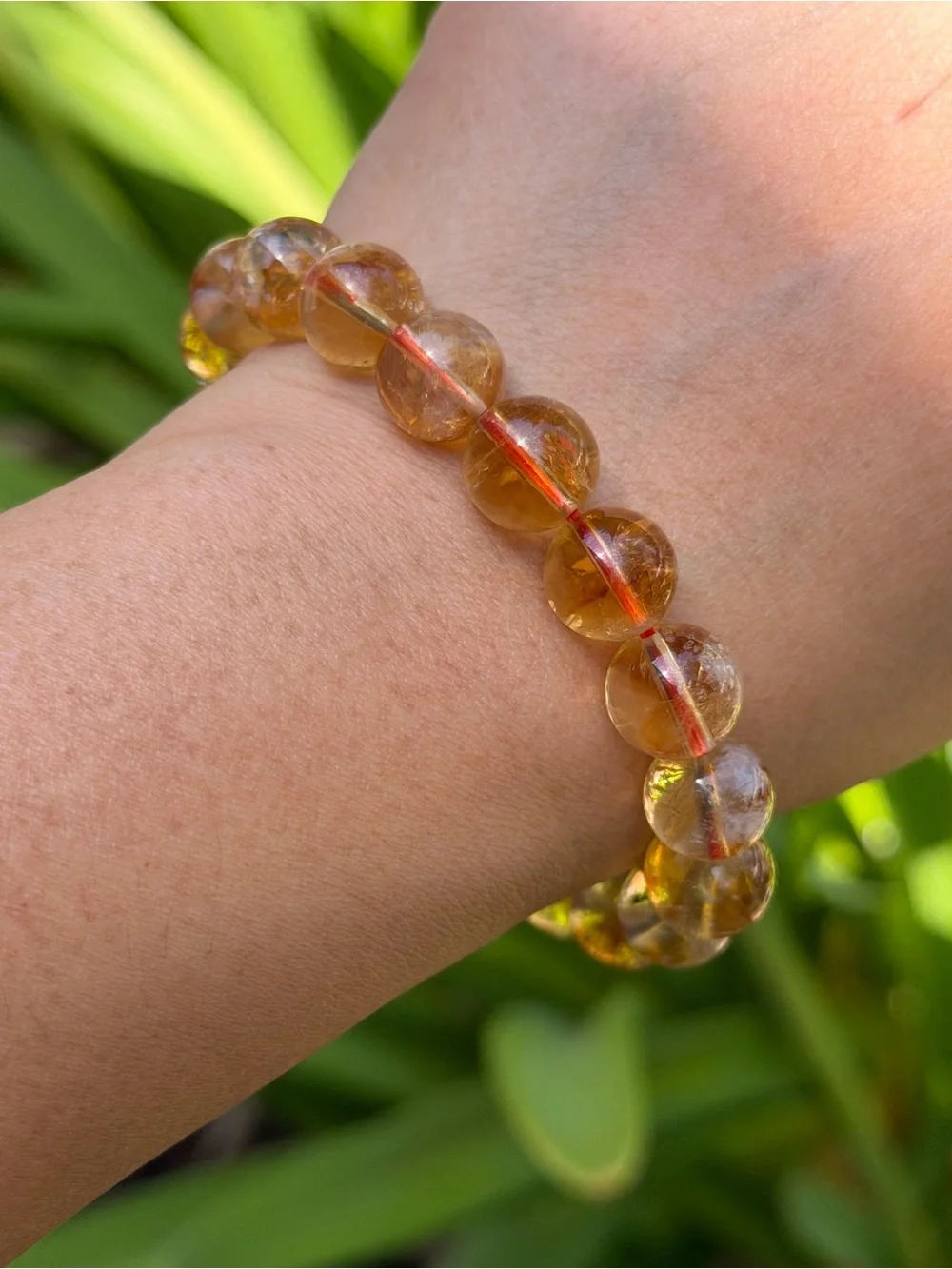 11mm Golden Citrine Stretch Bracelet 2058